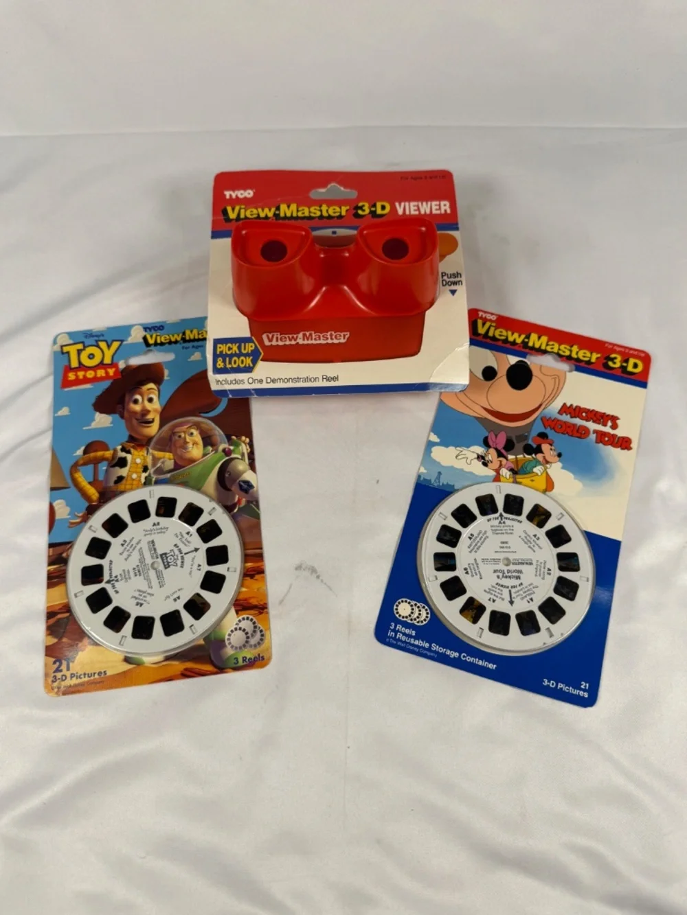 Vintage Disney View-Master Toy Story Mickey 3D Reels 1990s